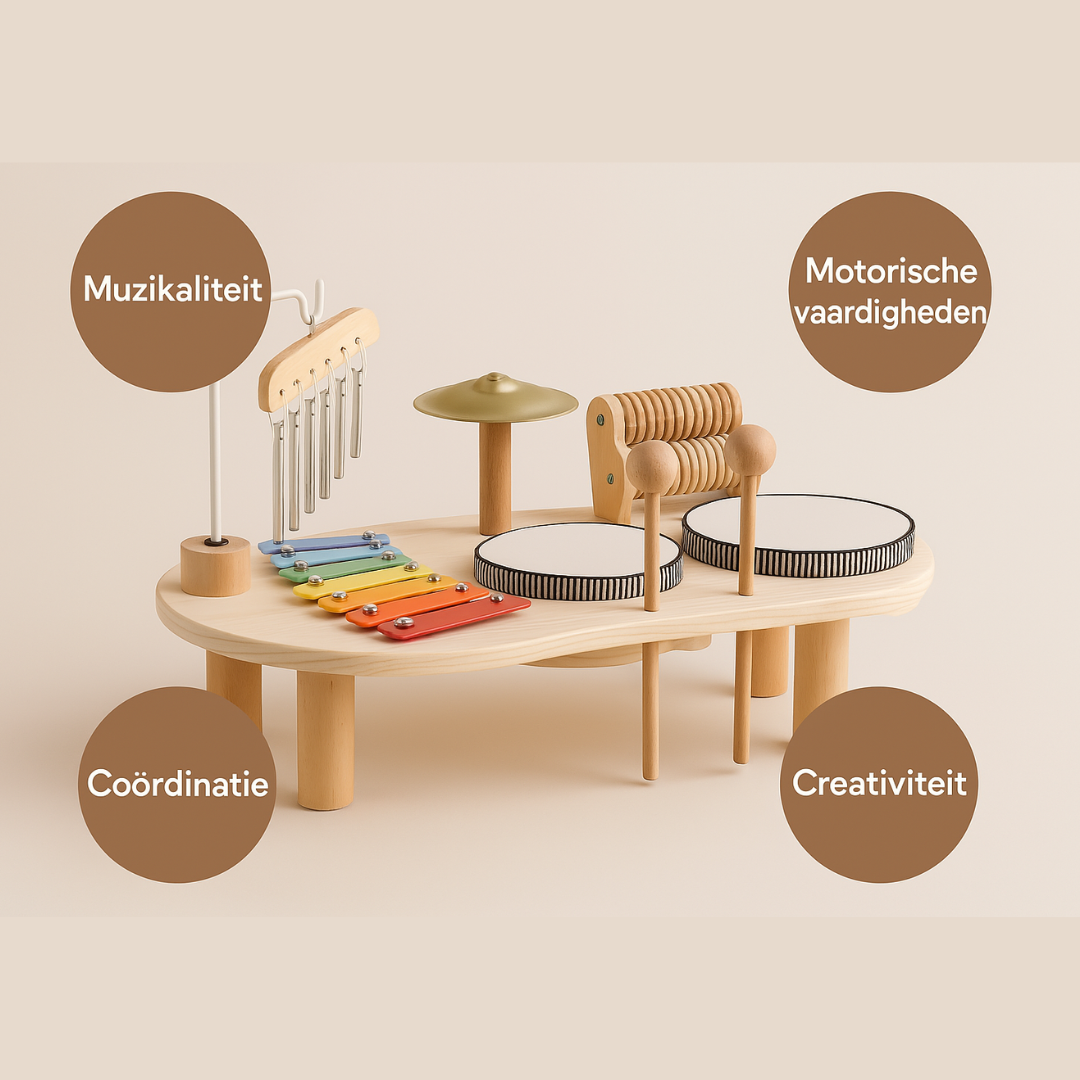 Houten Muziekinstrumentenset voor Kinderen