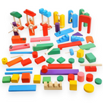 Houten Domino Reactieset – 100-delig Educatief Bouwspeelgoed