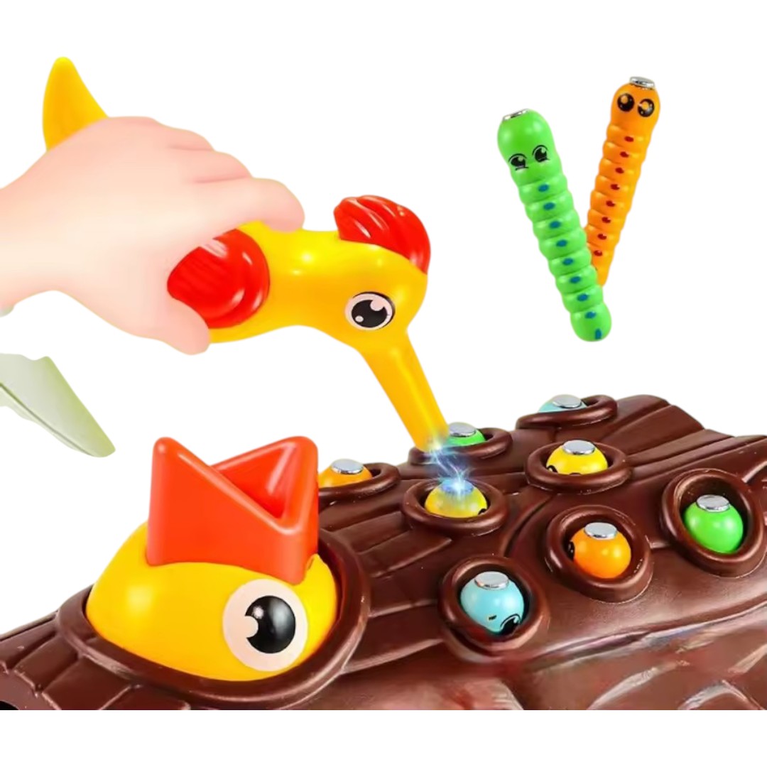 Montessori Specht Vangspel – Magnetisch Educatief Speelgoed voor Peuters