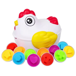 Educatieve Kip Vormenstoof – Kleurrijke Paaseieren met Vormen