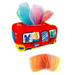 Sensorisch Tissuedoos Speelgoed – Kleurrijke Doeken & Vroege Leerkaarten