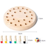 Houten Memory Kleurenspel – Educatief Bordspel Montessori