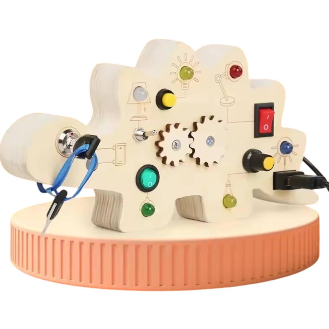 Montessori Busyboard – Educatief LED Circuitbord met Schakelaars