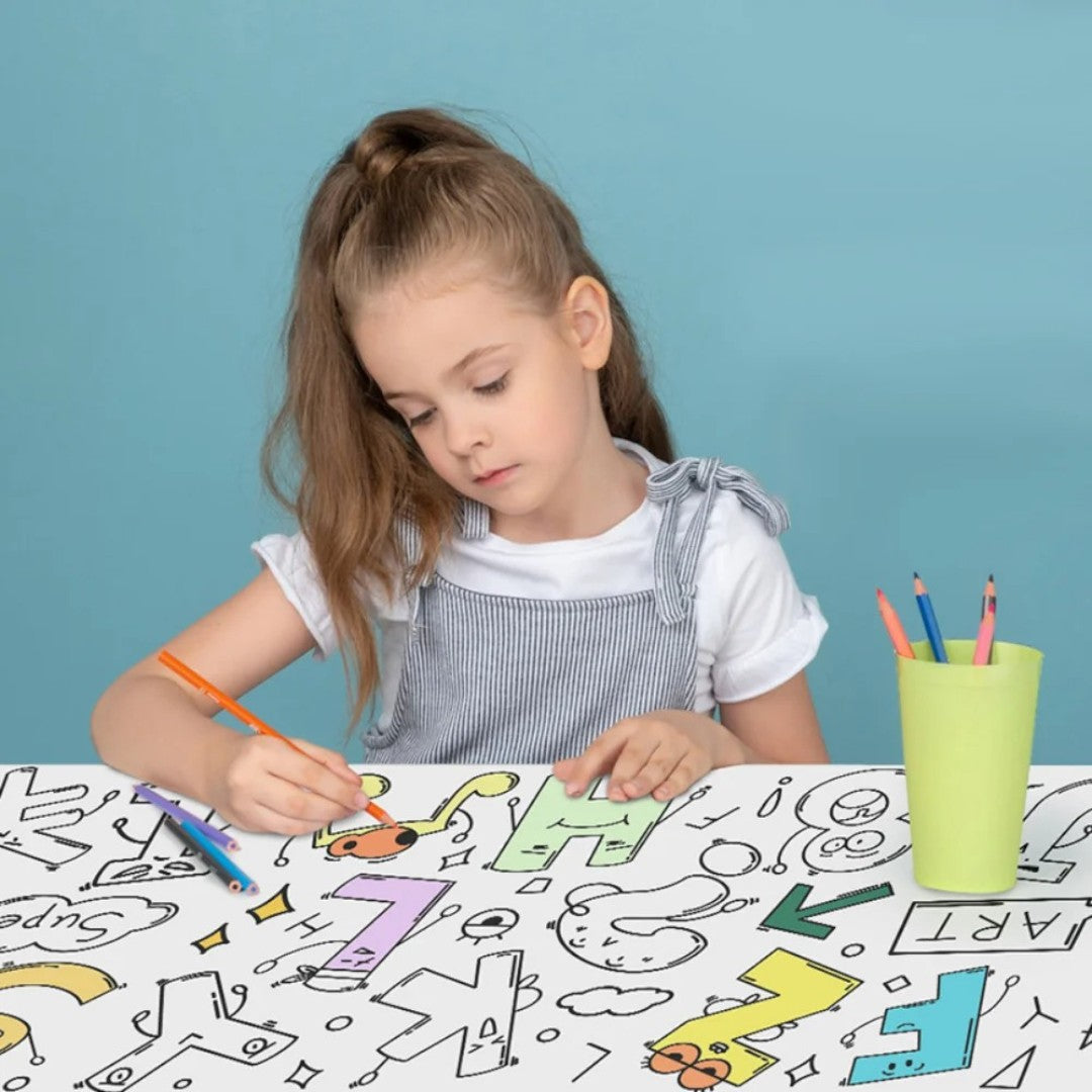 DIY Kleurpapierrol – Kleurrijk Tekenspeelgoed en Graffitirol voor Kinderen