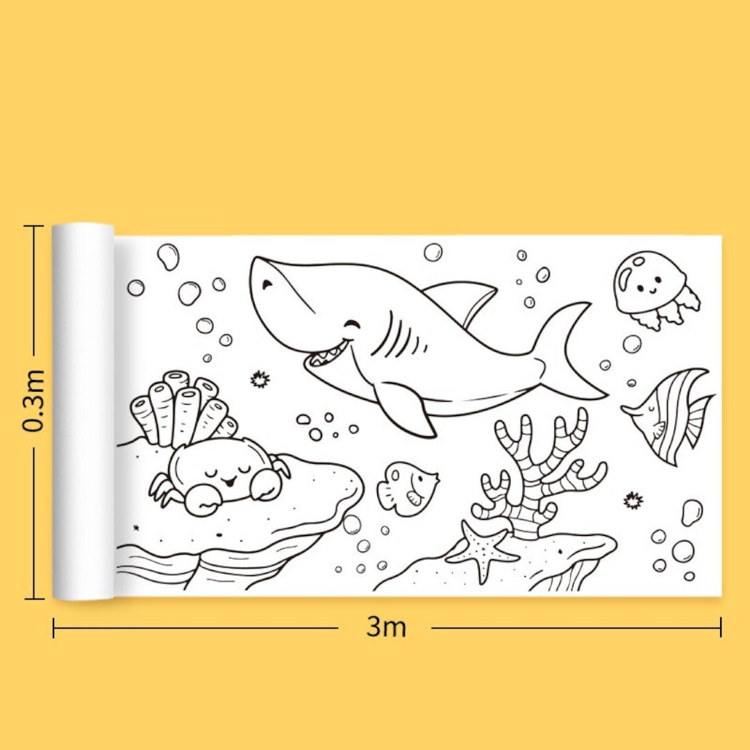 DIY Kleurpapierrol – Kleurrijk Tekenspeelgoed en Graffitirol voor Kinderen