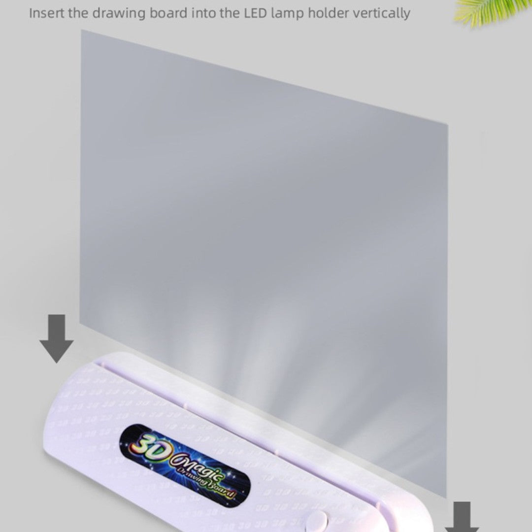 3D Fluorescerende Tekentafel – Lichtgevend Graffitibord voor Kinderen