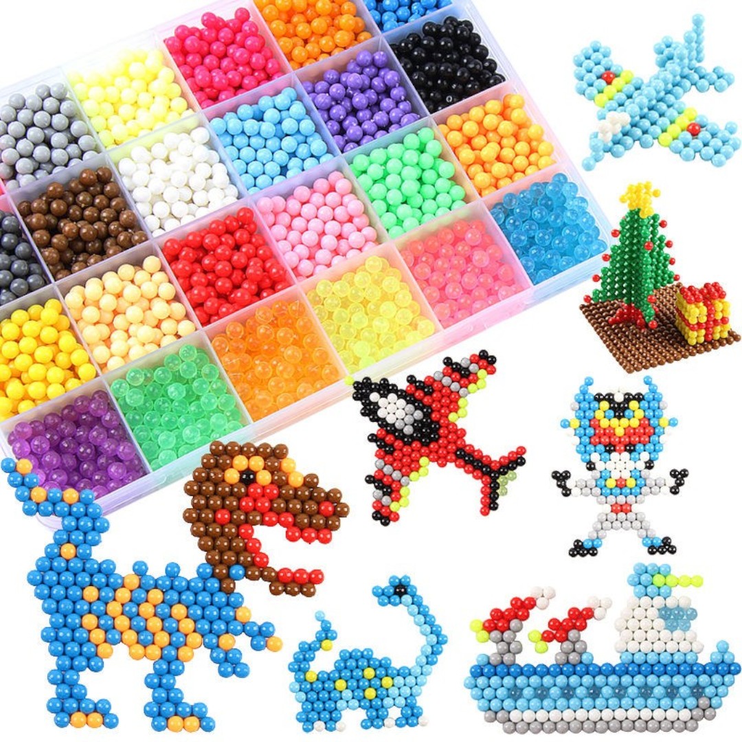 Magische Waterkralen Set – 1000 Stuks in 10 Kleuren DIY Educatief Speelgoed