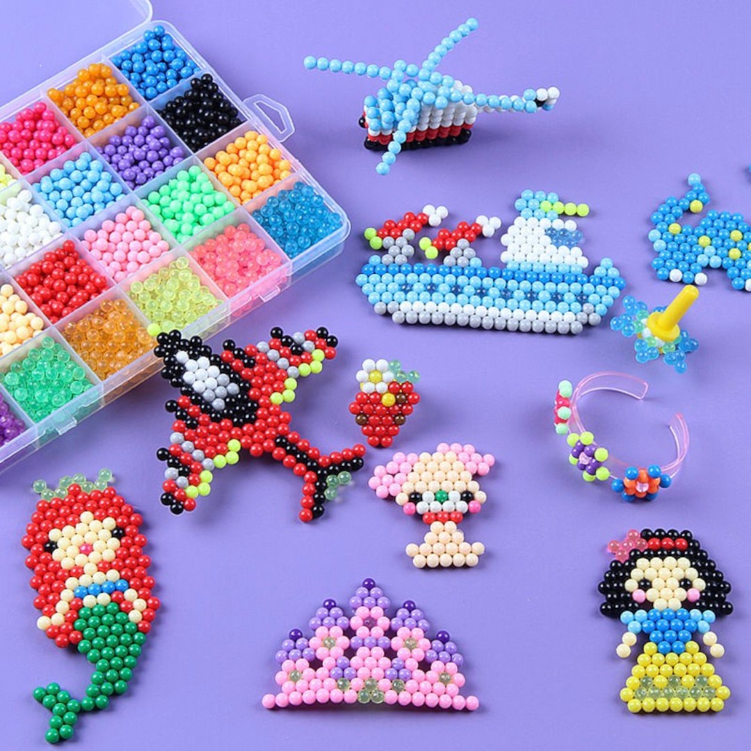 Magische Waterkralen Set – 1000 Stuks in 10 Kleuren DIY Educatief Speelgoed