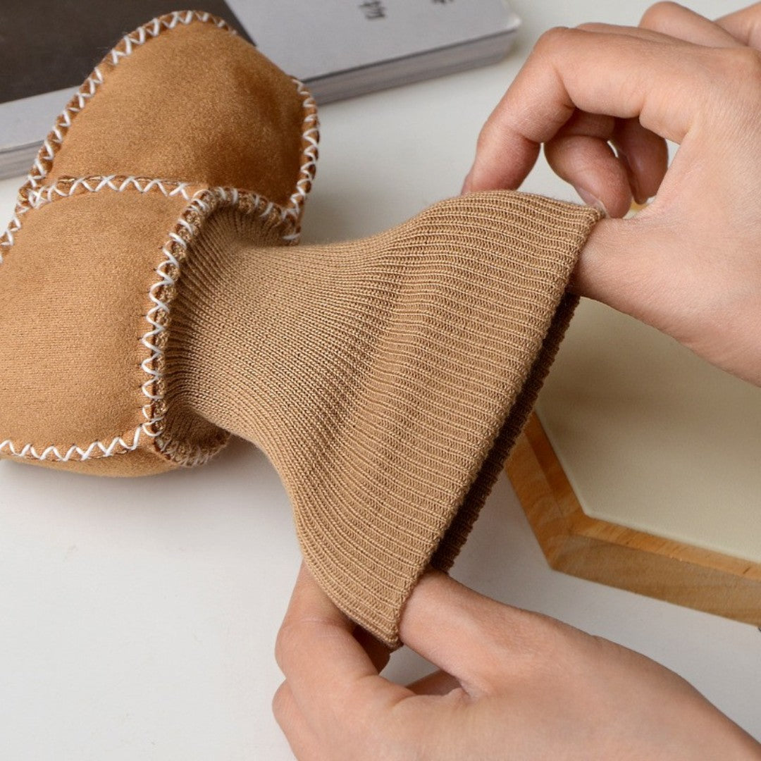 Baby Suède Winterlaarsjes – Warme Pluche Bont Eerste Stap Schoentjes