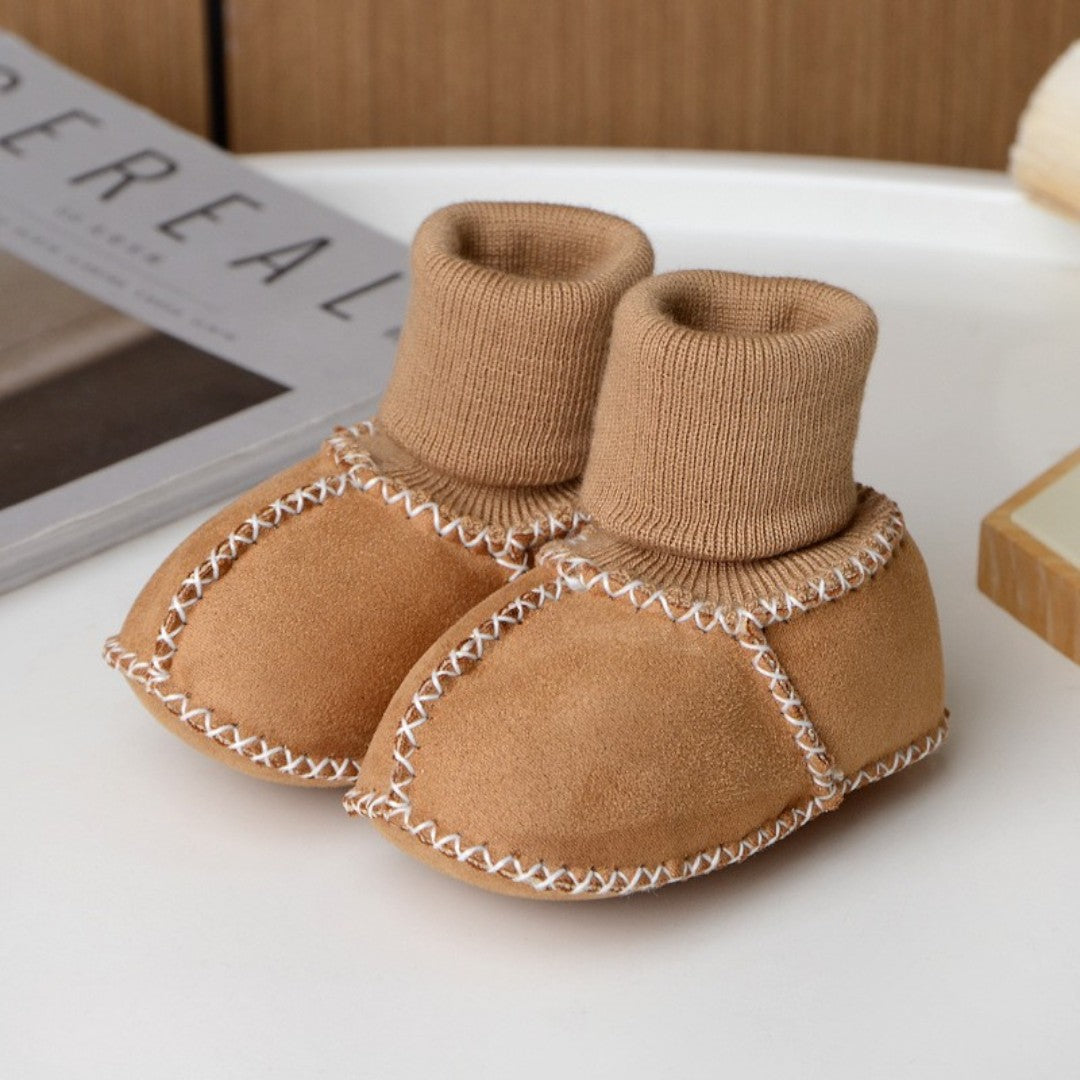 Baby Suède Winterlaarsjes – Warme Pluche Bont Eerste Stap Schoentjes