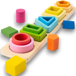 Montessori Houten Sorteer- en Stapelspel