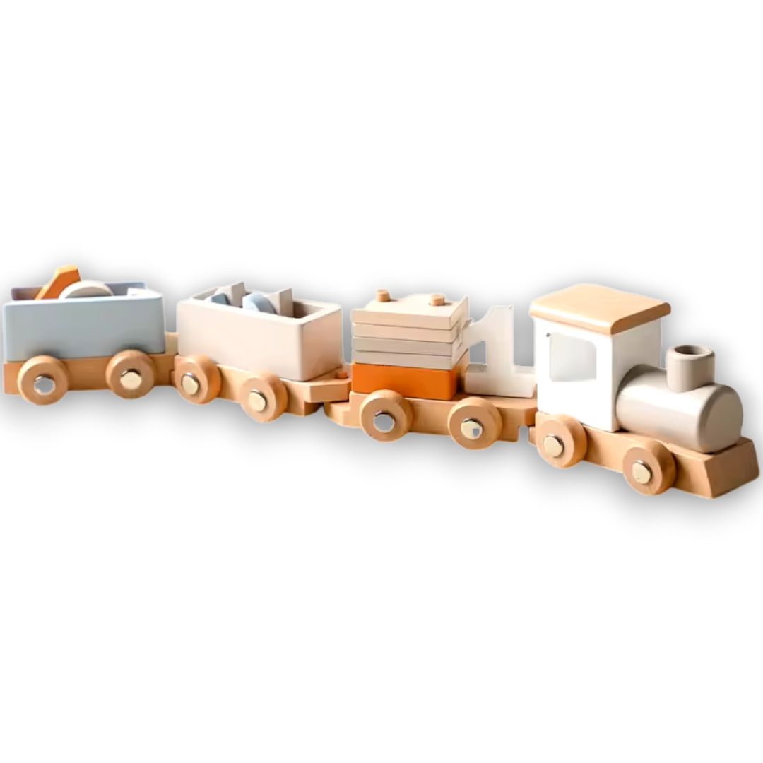 Houten Montessori Trein – Educatief Speelgoed