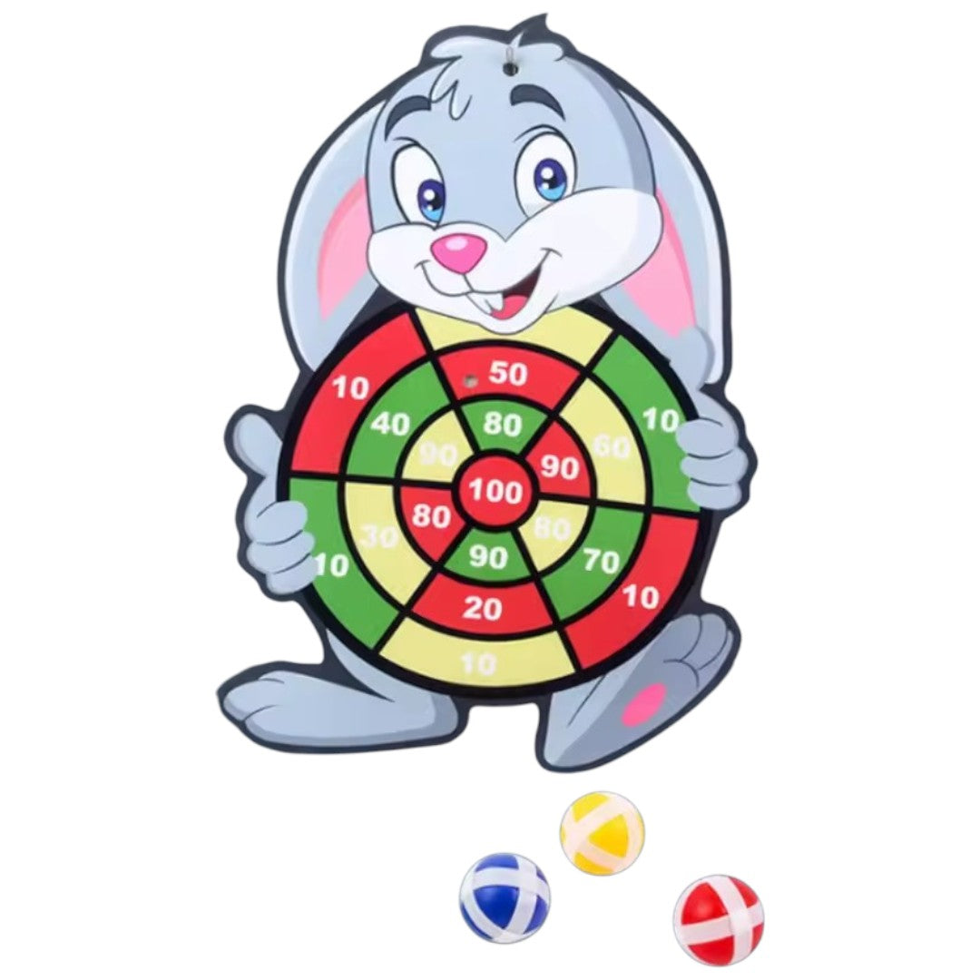 Kindvriendelijk Dartbord – Inclusief 3 Plakballen & Ophanghaak