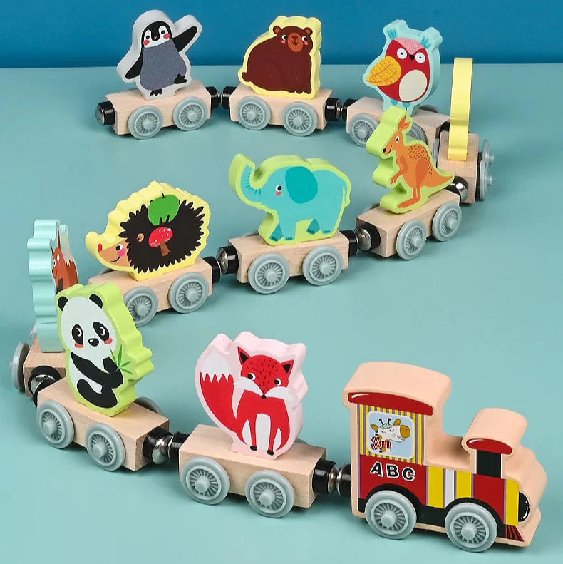 Tiny Express™ – Kleuren & Vormen - Houten Treinspeelgoed