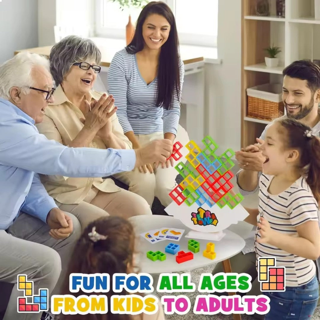 Tetra Tower Stapelspel – 48-delig Balans & Strategie Spel