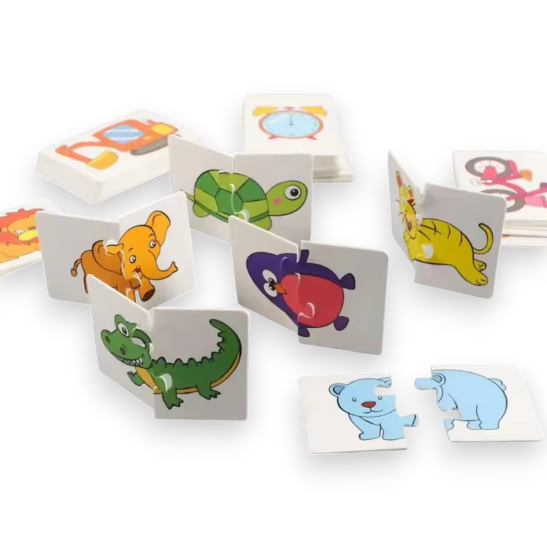 Verlichtende Educatieve Puzzelset – 32-delig Cognitief Kaartspel