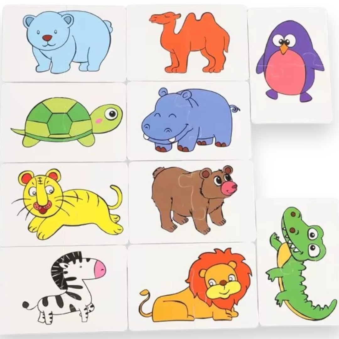 Verlichtende Educatieve Puzzelset – 32-delig Cognitief Kaartspel