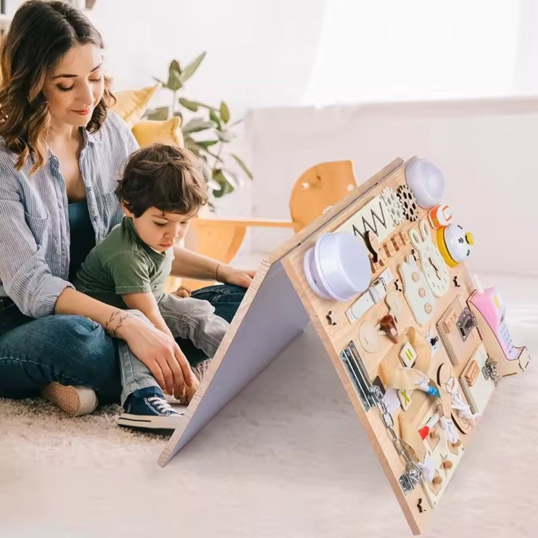 DIY Accessoireset voor Busyboards – Hout, Metalen Sloten & Gespen