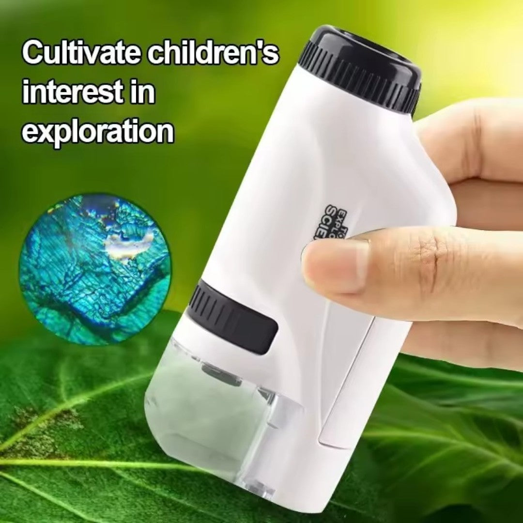 Handmicroscoop met LED – 60x-120x Educatief Wetenschapsspeelgoed