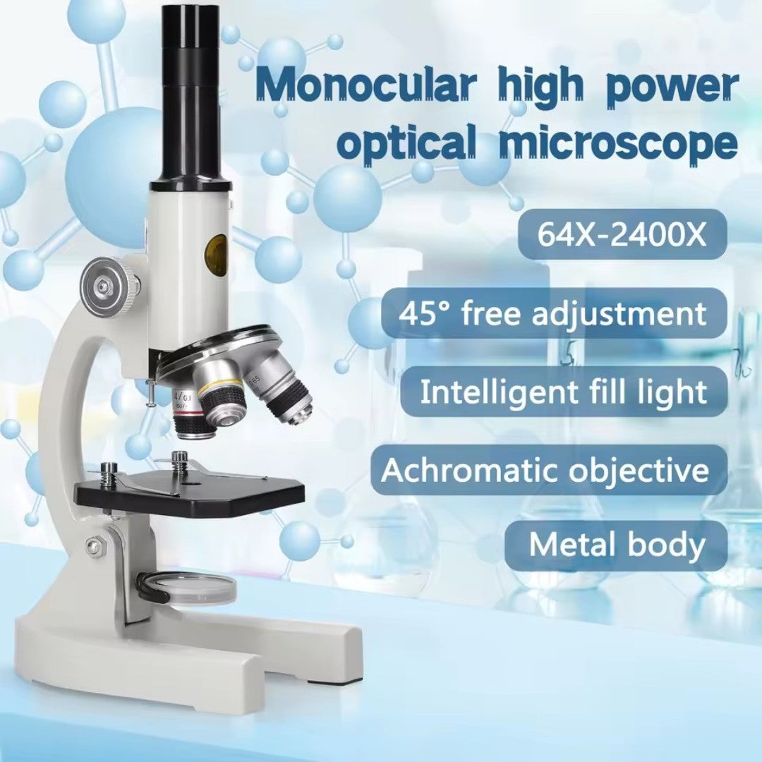 Optische Microscoop 64X–2400X – Educatief Biologie Instrument