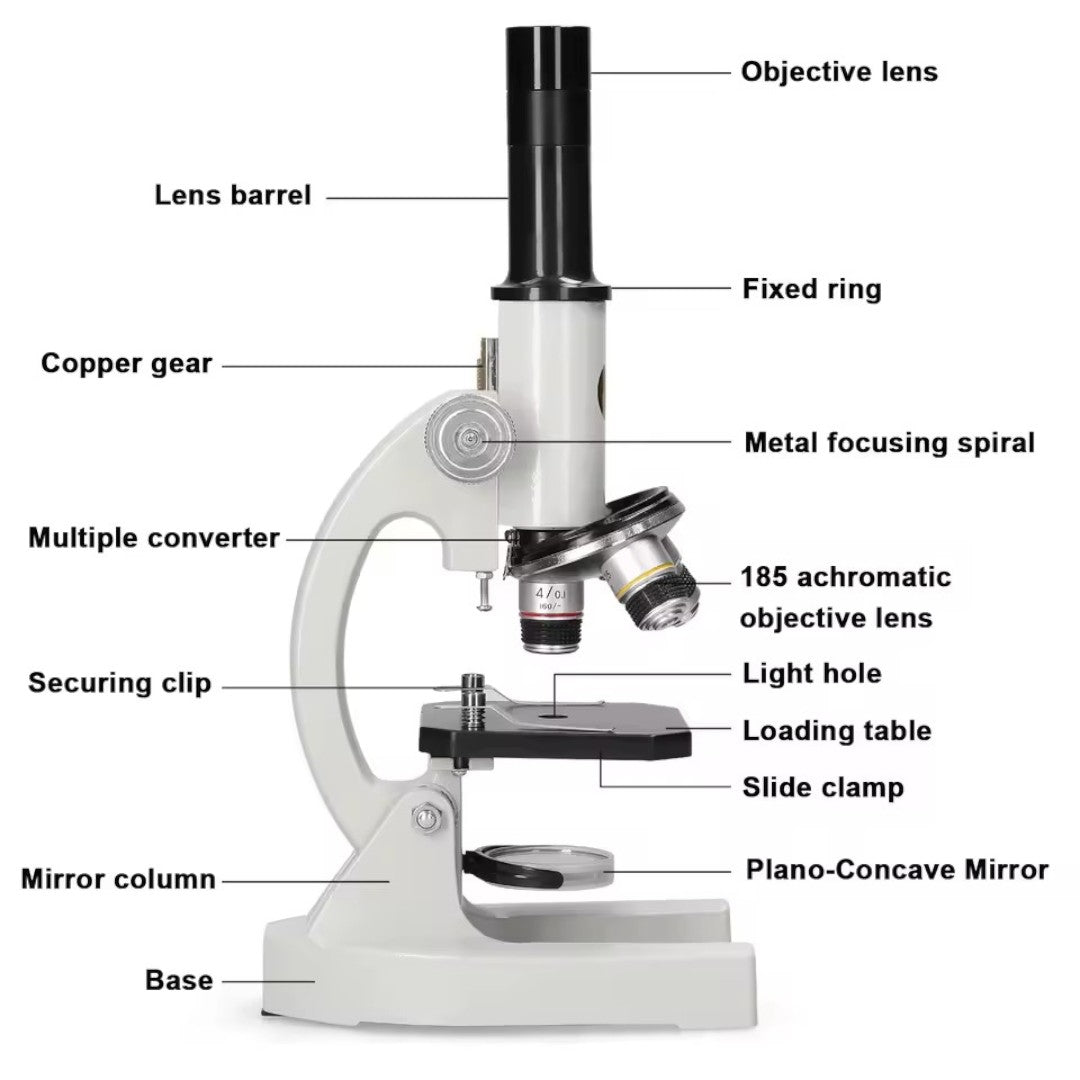 Optische Microscoop 64X–2400X – Educatief Biologie Instrument