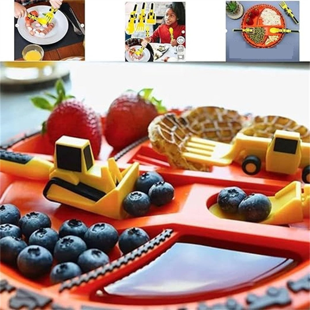 Graafmachine Serviesset – Speels Kinderbord met Lepel en Vork