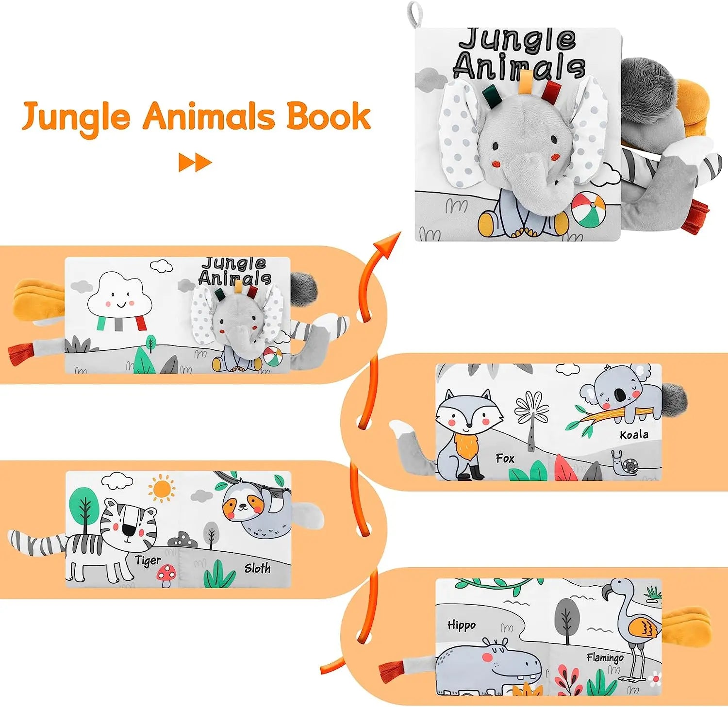 Soft Sensory Book – Voelen & Ontdekken – Baby Boekje