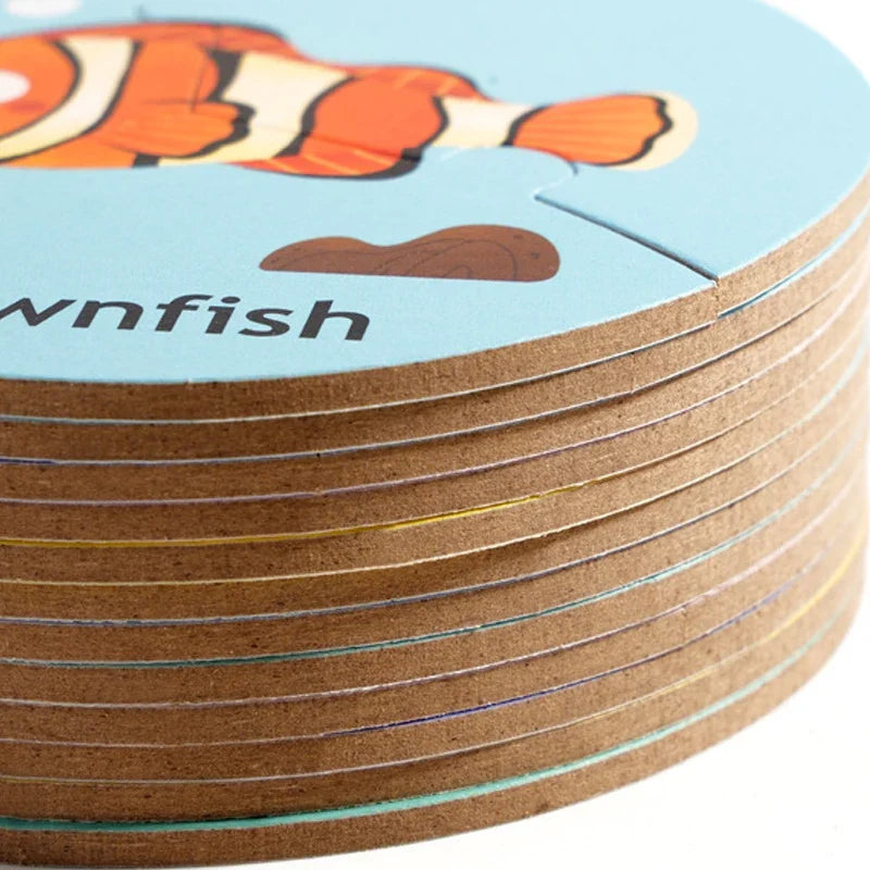 Dieren Match™ – Draai & Ontdek – 3-delige Puzzel