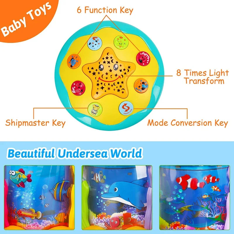 Magic Beat™ - Muzikaal Lichtfeest voor kinderen - Aquarium projector & lamp
