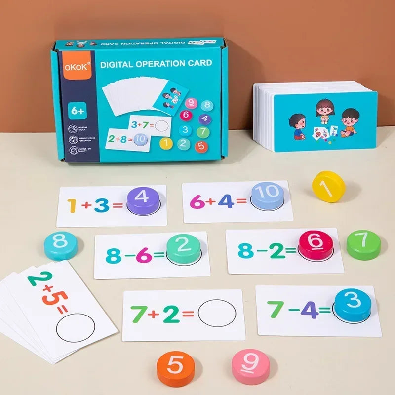 Math Tokens™ - Tellen & Oplossen - Rekenkaarten Kinderen