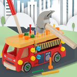 Woods™ - Fijne Motoriek & Coördinatie - Speelgoed Constructie Voertuig