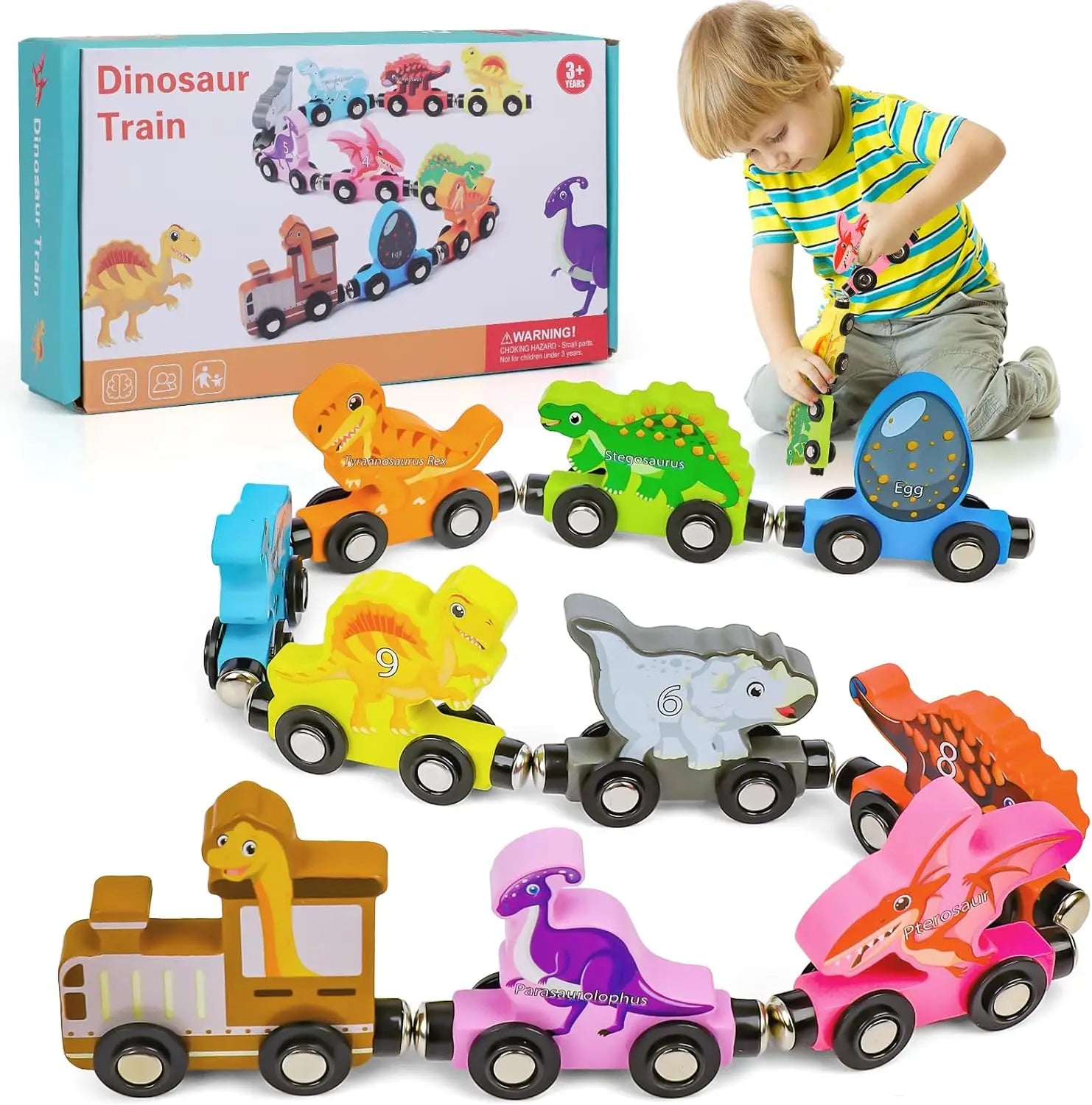 Tiny Express™ – Kleuren & Vormen - Houten Treinspeelgoed