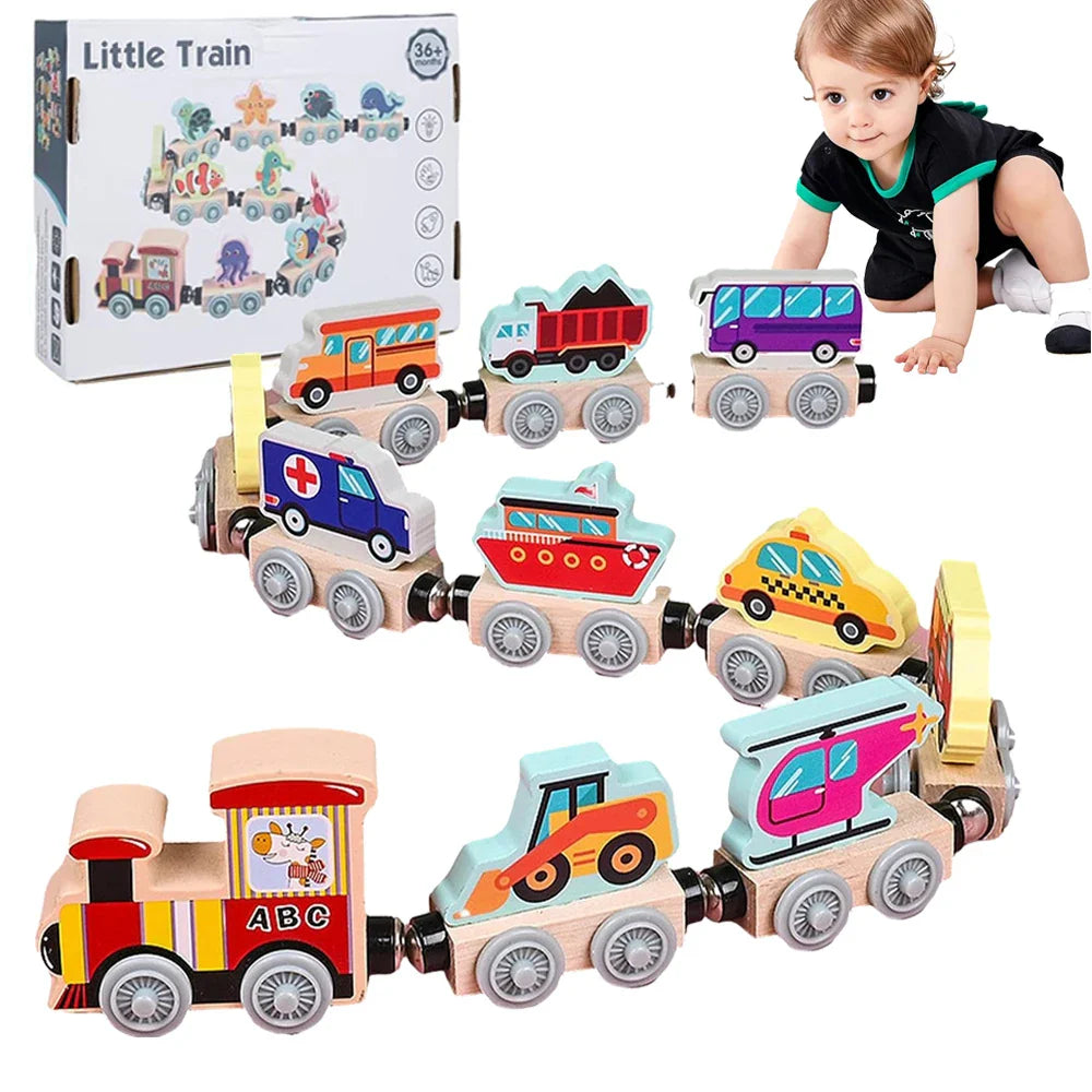 Tiny Express™ – Kleuren & Vormen - Houten Treinspeelgoed