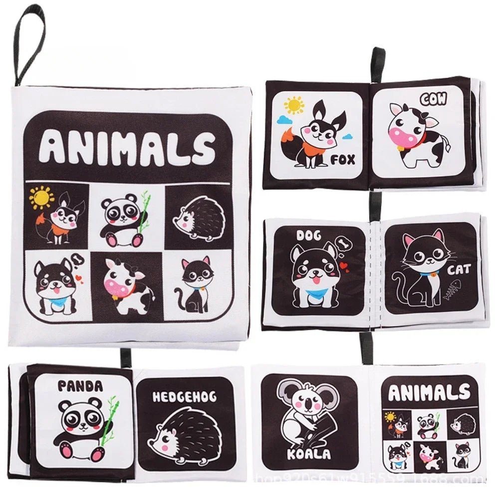 Rattle Book™ - Geluid & Beweging - Stoffen Boekje