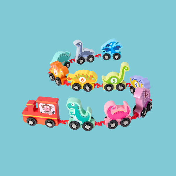 Tiny Express™ – Kleuren & Vormen - Houten Treinspeelgoed