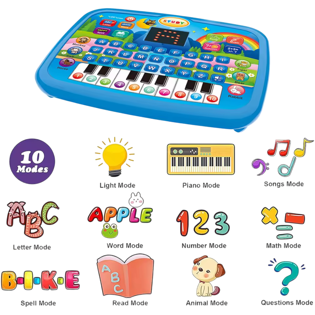 Educatieve Kindertablet – Alfabet, Rekenen & Muziek