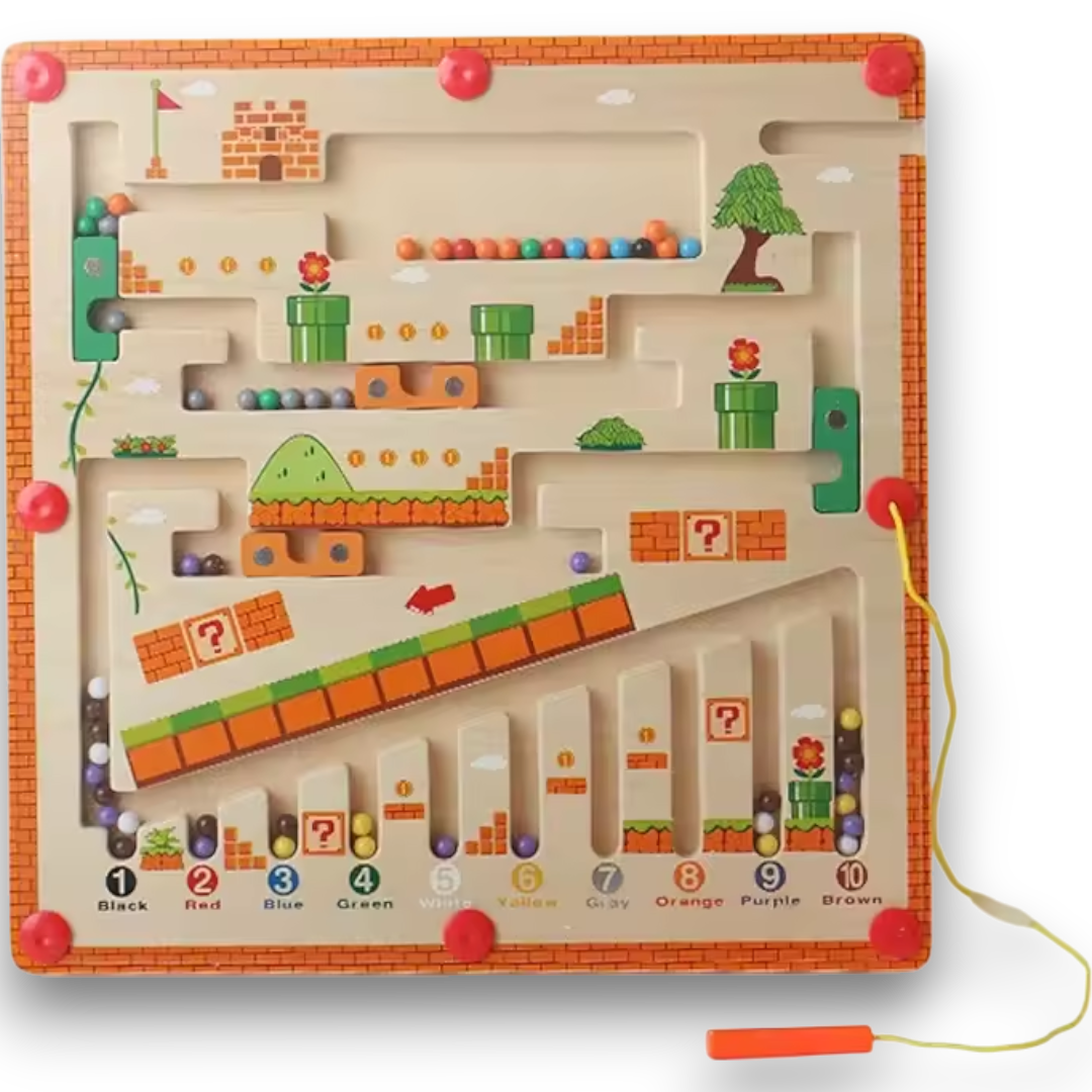 Magnetisch Doolhof – Kleuren & Cijfers